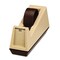 Scotch 3 in. Core Heavy-Duty Weighted Desktop Plastic Tape Dispenser - Putty/Brown